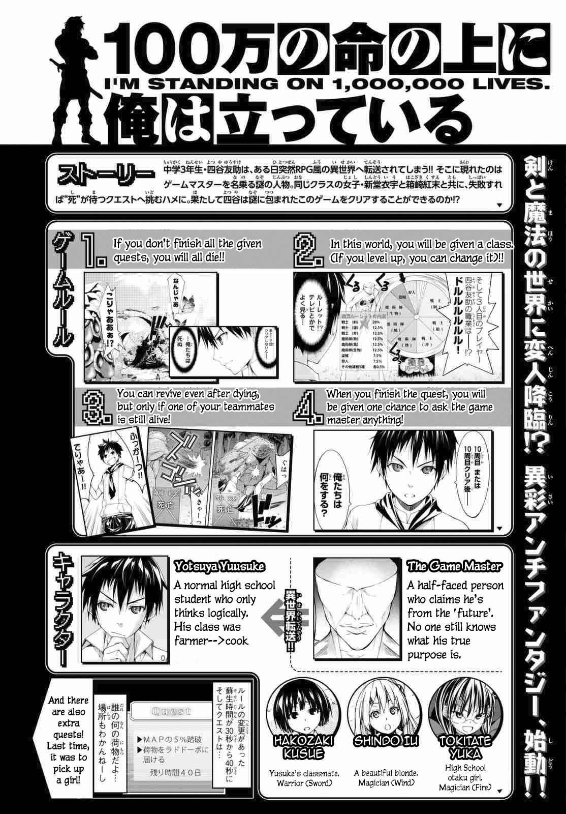 I'm standing on 1,000,000 lives Chapter 3 1